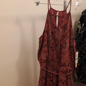 New DRESS  SEQUIN HEARTS MAUVE  SIZE LARGE